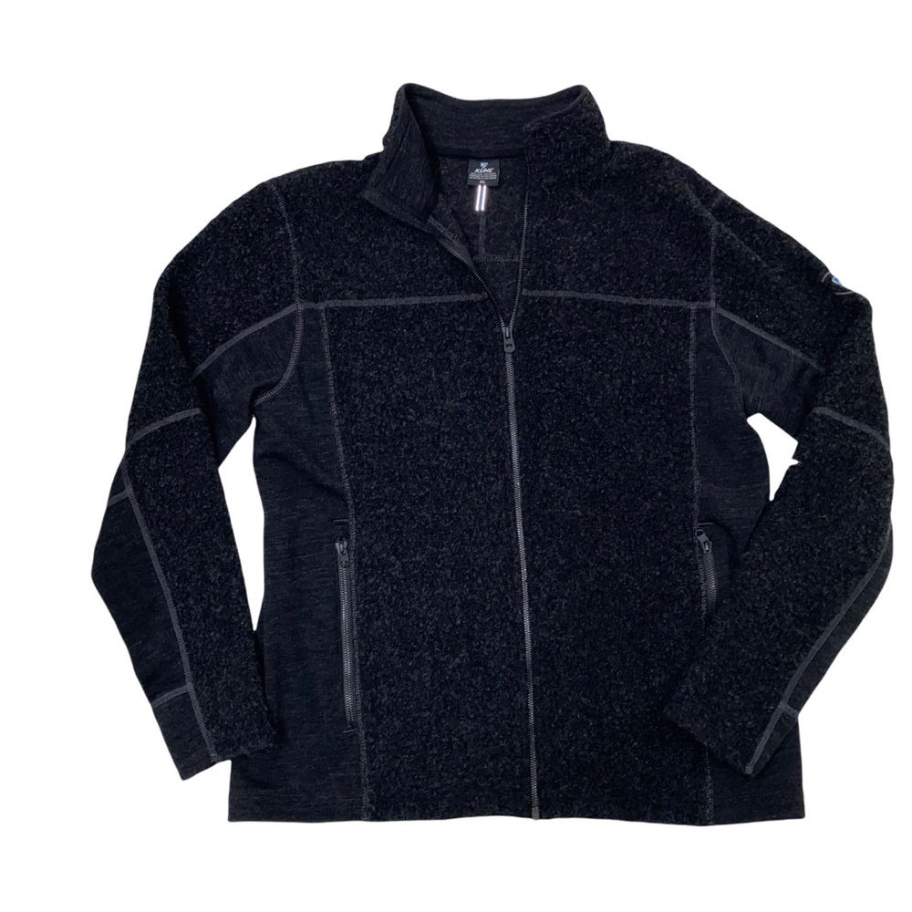 Kühl Merino grey Wool Full Zip sweater Size XL